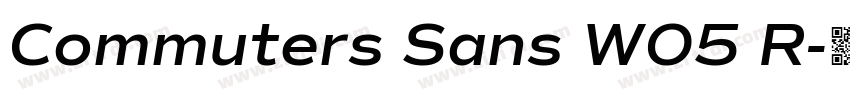 Commuters Sans W05 R字体转换